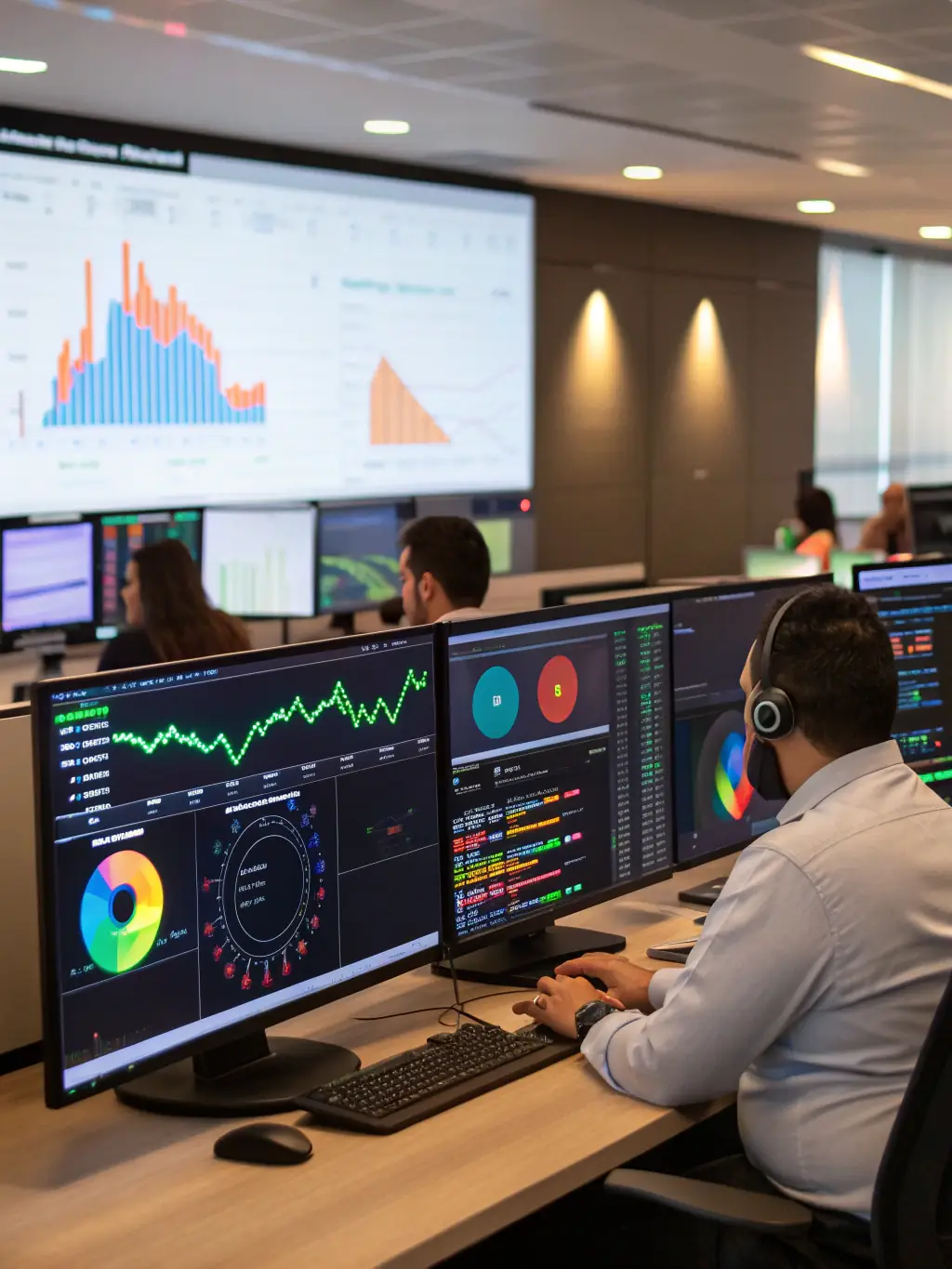 Zdjęcie przedstawiające wykresy i analizy danych, symbolizujące optymalizację procesów biznesowych i efektywność operacyjną.